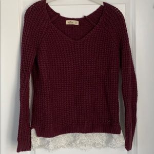 Hollister Lace Trim Sweater